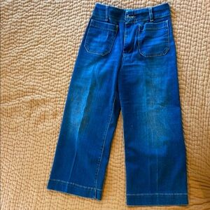 Maeve Colette Cropped Wide Leg Jeans